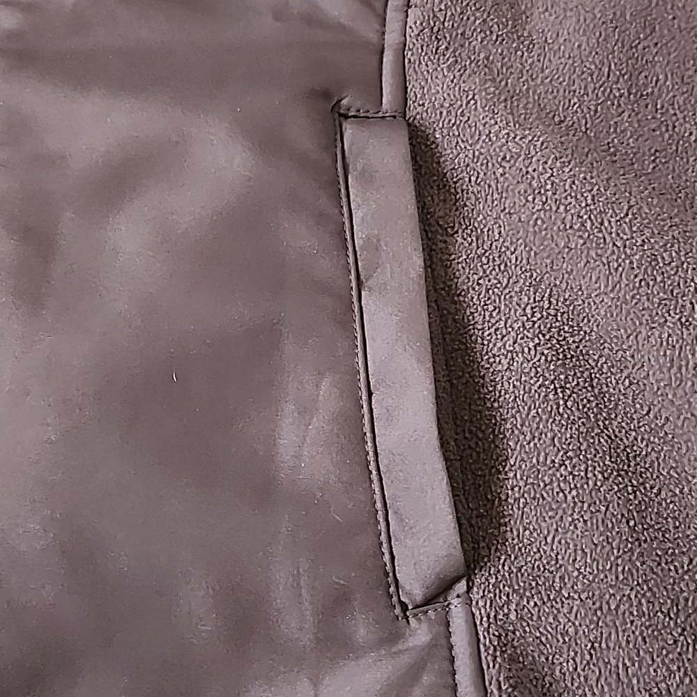 Tek Gear brown zip front vest with fleece trim - Picture 9 of 12